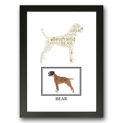 Boxer Dog Photo Print Gift